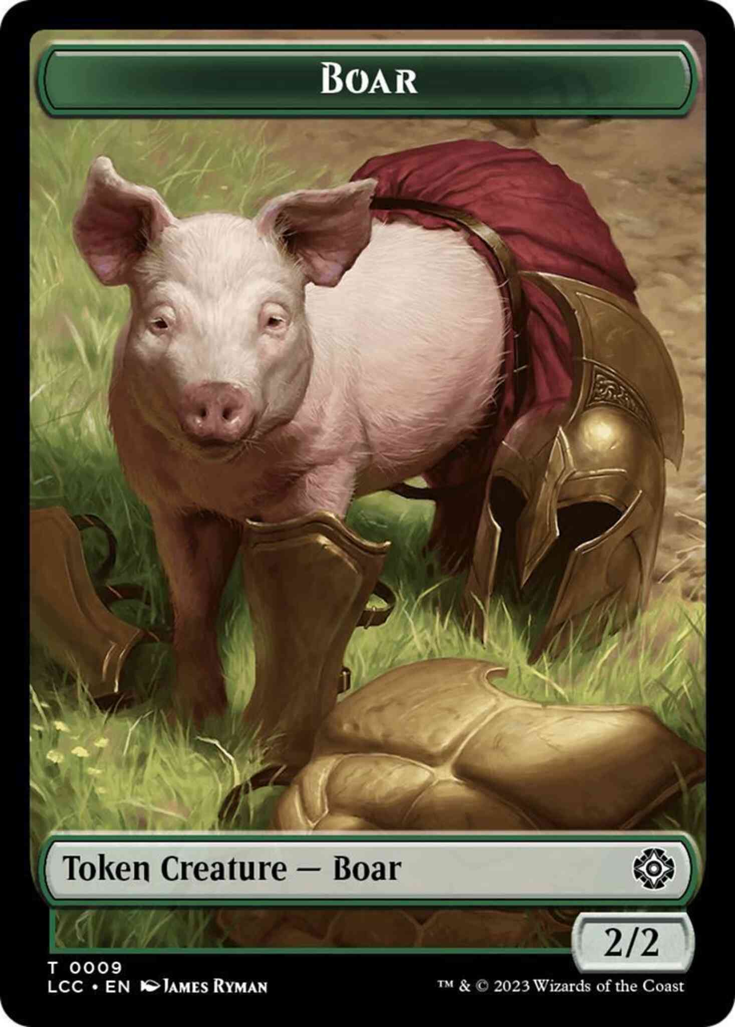 Boar Token (09) // Merfolk Token (03) [The Lost Caverns of Ixalan: Commander: Tokens] [Non-Foil]