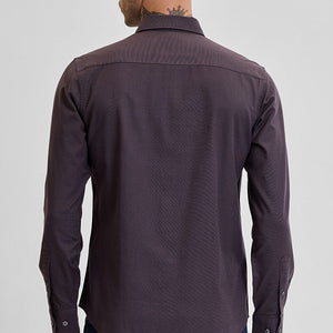 Dark Brown Slim Fit Shirt
