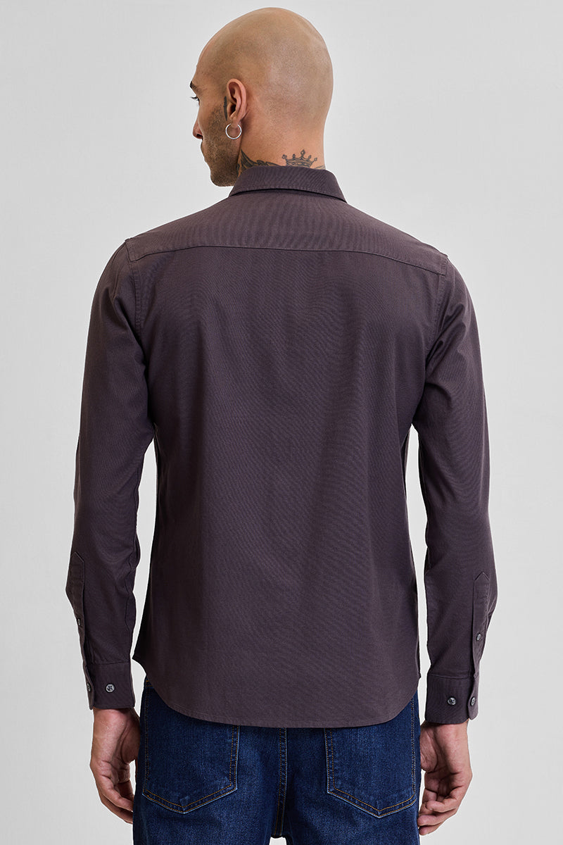 Dark Brown Slim Fit Shirt