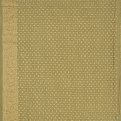 Cardamom Green Woven Banarasi Tissue Rangkat Saree With Embroidery