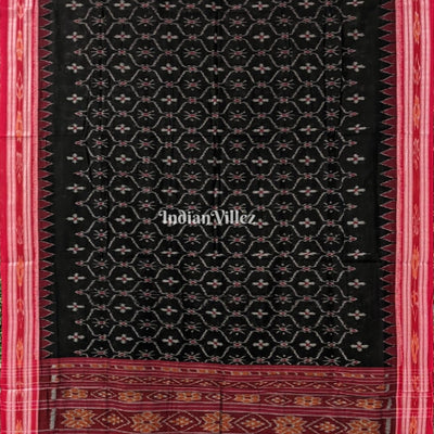 Black Odisha Handloom Maniabandha Cotton Saree