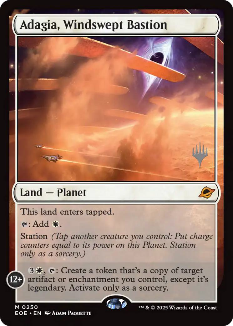 Adagia, Windswept Bastion [250p] [Promo Pack] [Edge of Eternities: Promos] [Non-Foil]