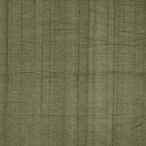 Dark Green Handloom Kanchi Cotton Saree With Checks