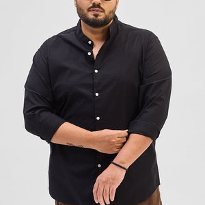 Black Mandarin Shirt