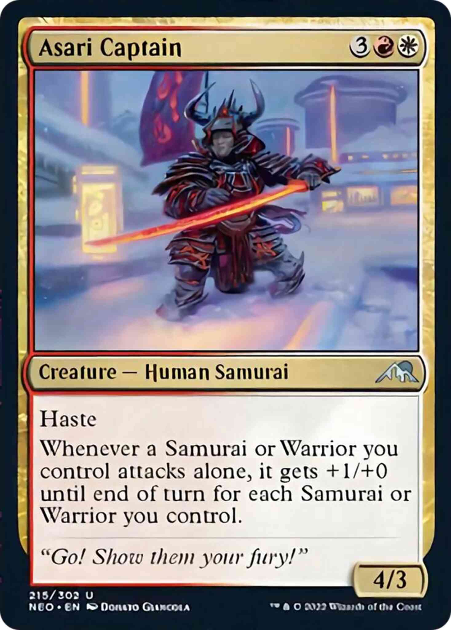 Asari Captain [215] [Kamigawa: Neon Dynasty] [Non-Foil]