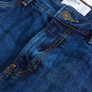 Dark Blue Regular Fit Jeans