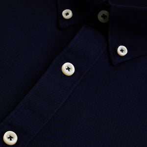 Navy Solid Twill Shirt