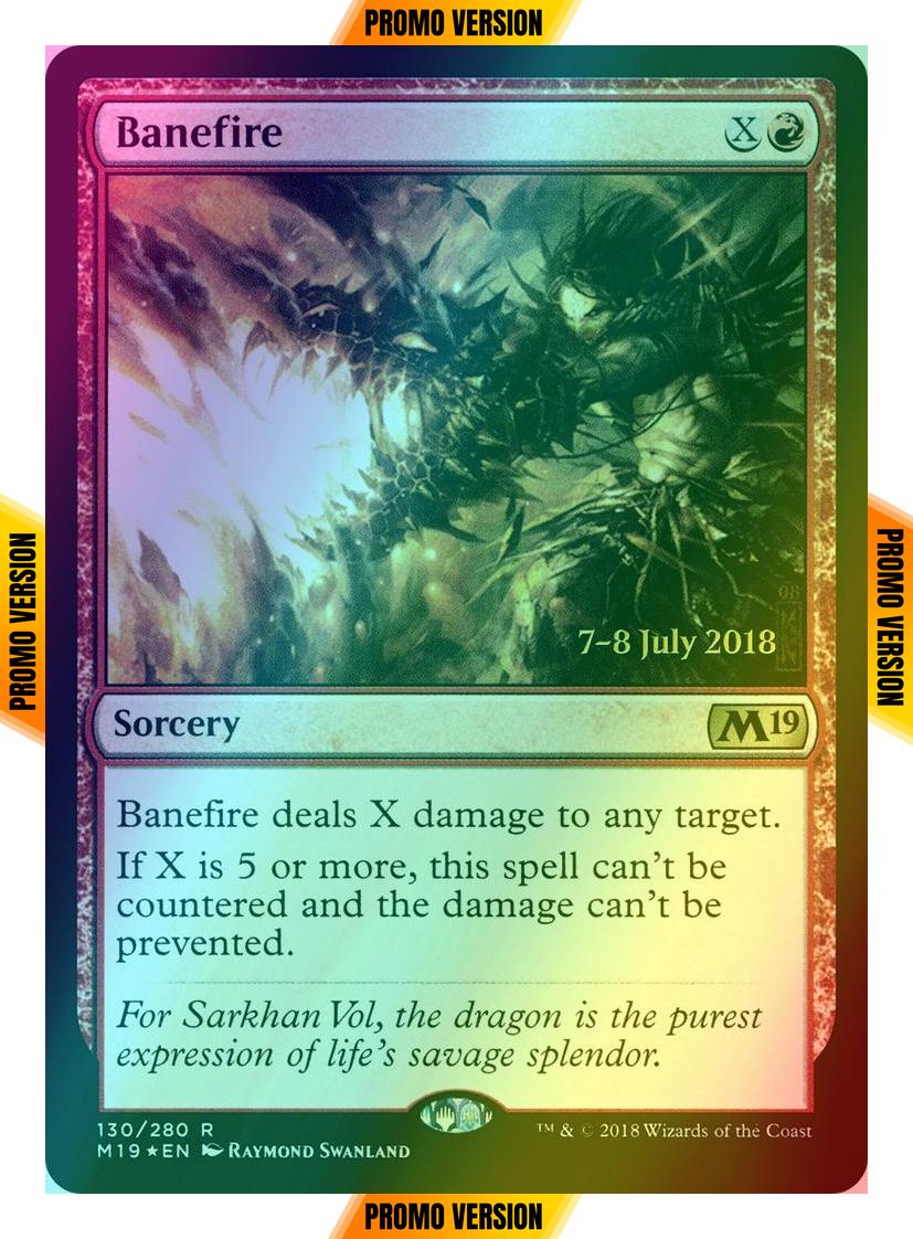 Banefire [130s] [Core Set 2019 Promos] [Foil]