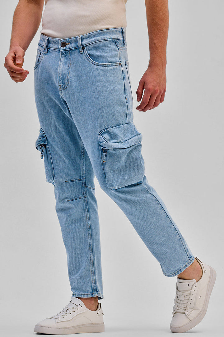 Light Blue Baggy Fit Jeans