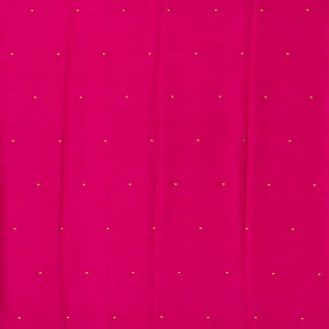 Maroon Mysore Crepe Silk Saree With Coin Buttas & Pink Zari Border