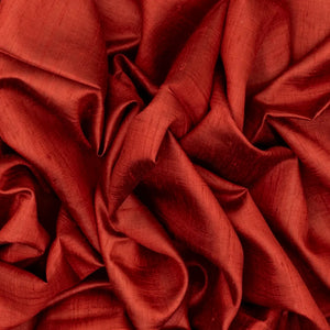 Crimson Handloom Dupion Silk Saree With Printed Princess Motifs