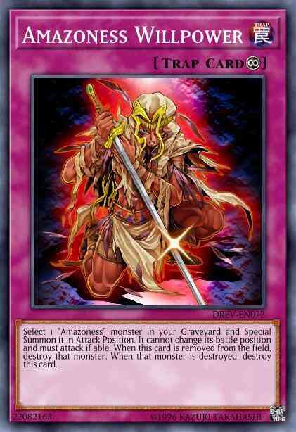 Amazoness Willpower - DREV-EN072 - Rare - 1st Edition