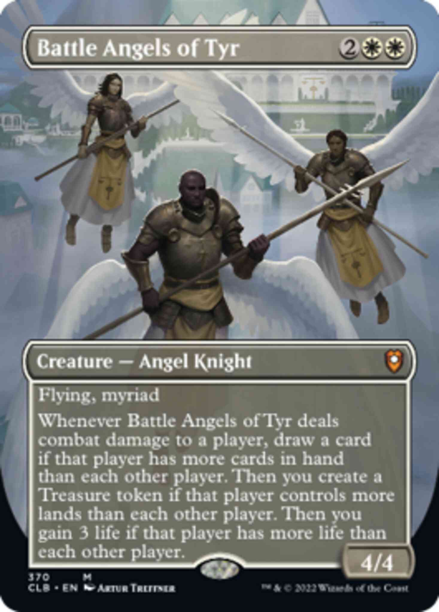 Battle Angels of Tyr [370] [Borderless] [Commander Legends: Battle for Baldur's Gate] [Non-Foil]