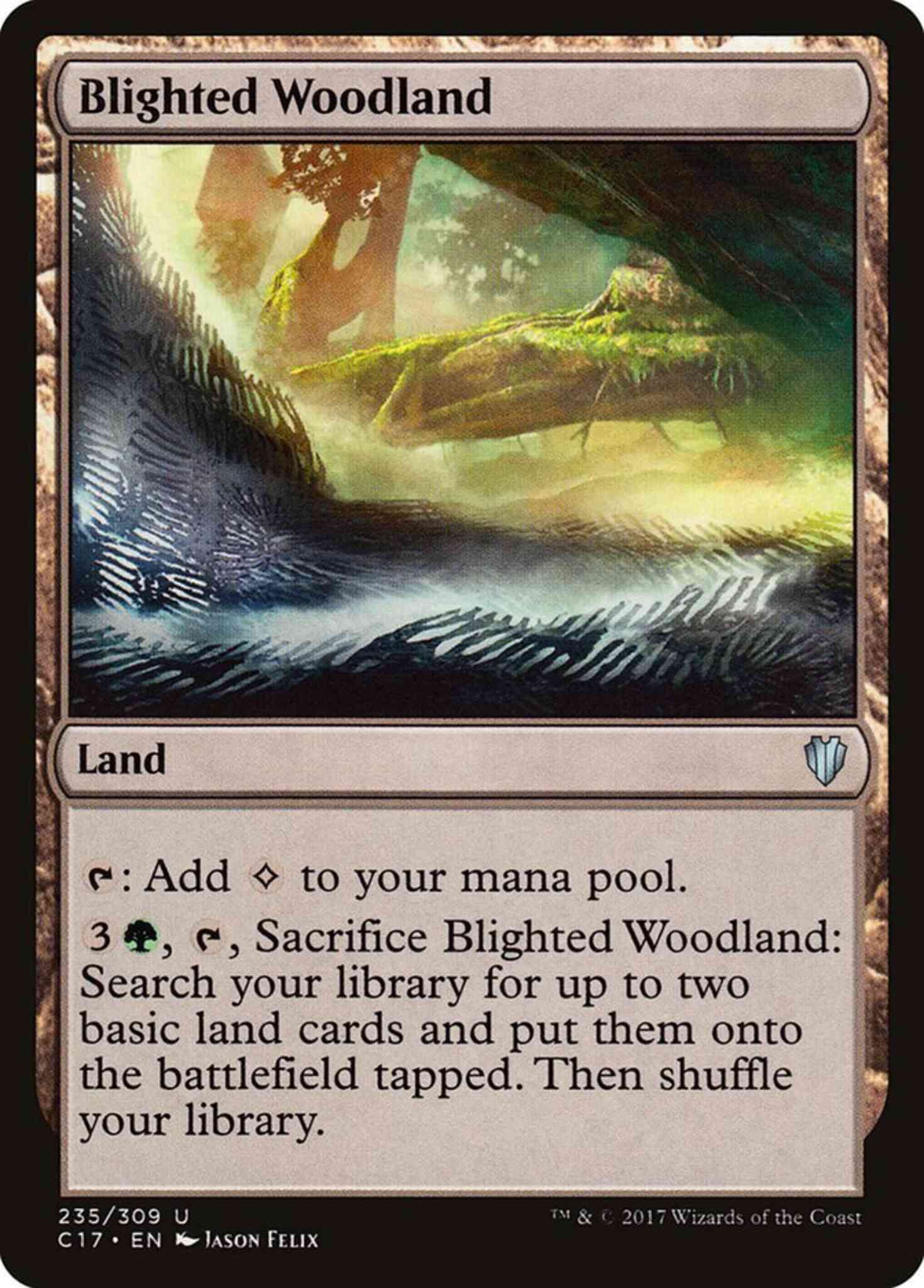 Blighted Woodland [235] [Commander 2017] [Non-Foil]