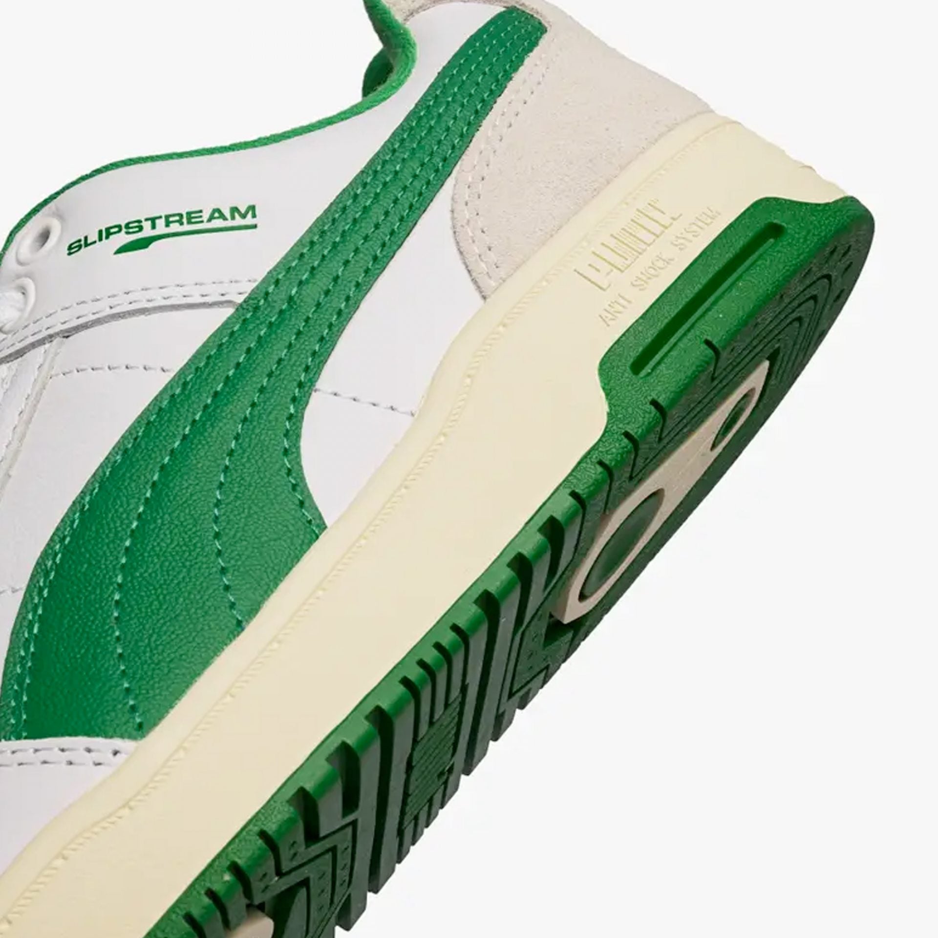Puma | SLIPSTREAM LOW RETRO  { WHITE / GREEN