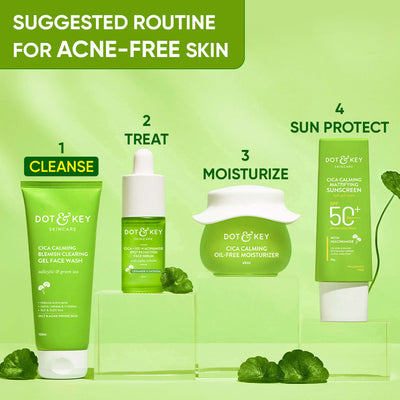 Cica + Salicylic Gel Face Wash for Oily Skin