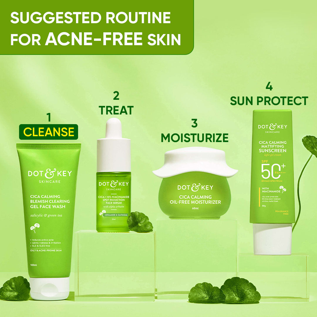 Cica + Salicylic Gel Face Wash for Oily Skin
