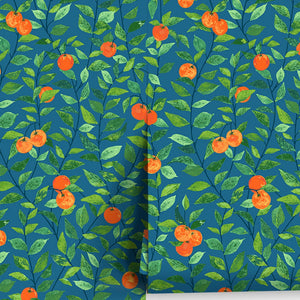 Orange Crush Peel + Stick Wallpaper