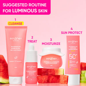 Watermelon + Vitamin C Gel Face Wash for Glowing Skin