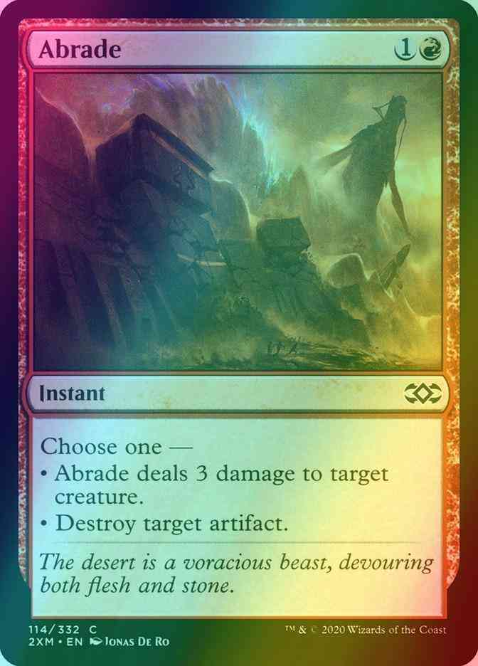 Abrade [114] [Double Masters] [Foil]