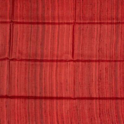 Steel Blue Handloom Tussar Silk Saree With Printed Wedding Motifs