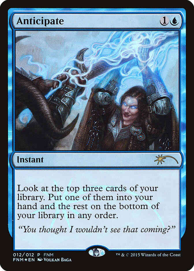 Anticipate [12] [Friday Night Magic 2015] [Foil]