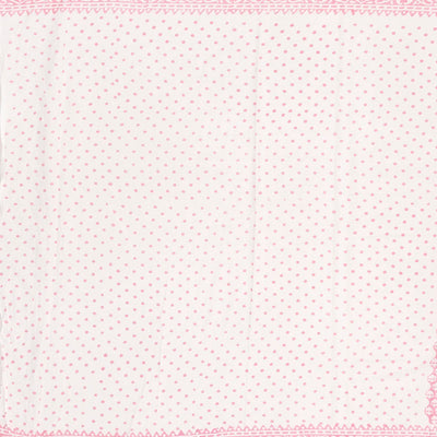 Baby Pink Woven Jaipur Cotton Saree Printed With White Floral Motifs