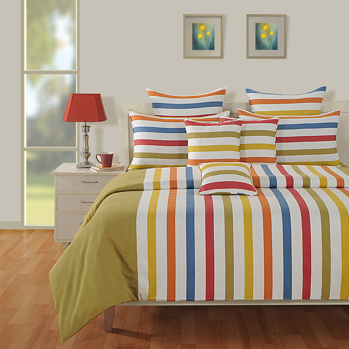 STRIPY ELEGANCE MAGICAL LINEA BED SHEET - 1629