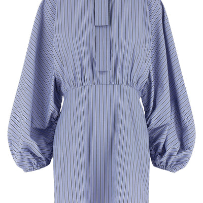 Zimmermann Drawstring Stripe Mini Dress