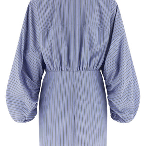 Zimmermann Drawstring Stripe Mini Dress