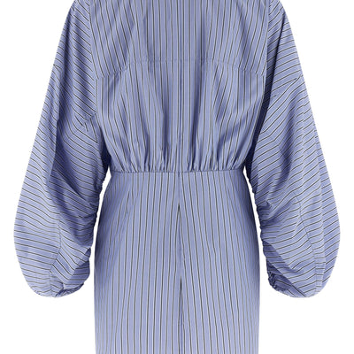 Zimmermann Drawstring Stripe Mini Dress