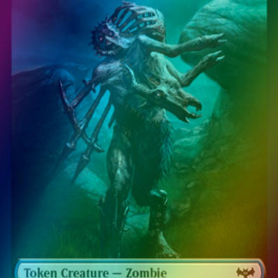 Blood Token (17) // Zombie Token (05) [Innistrad: Crimson Vow: Tokens] [Foil]