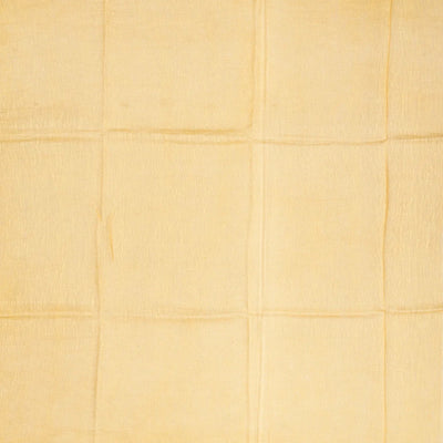 Sandal Handwoven Linen Saree With Printed Flower Motifs