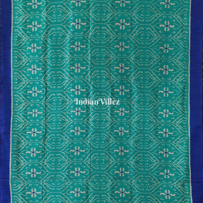 Copper Sulphate Odisha Ikat Contemporary Silk Saree