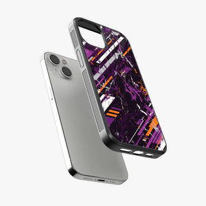 Abstract Gridiron Glory Pattern Glass Case