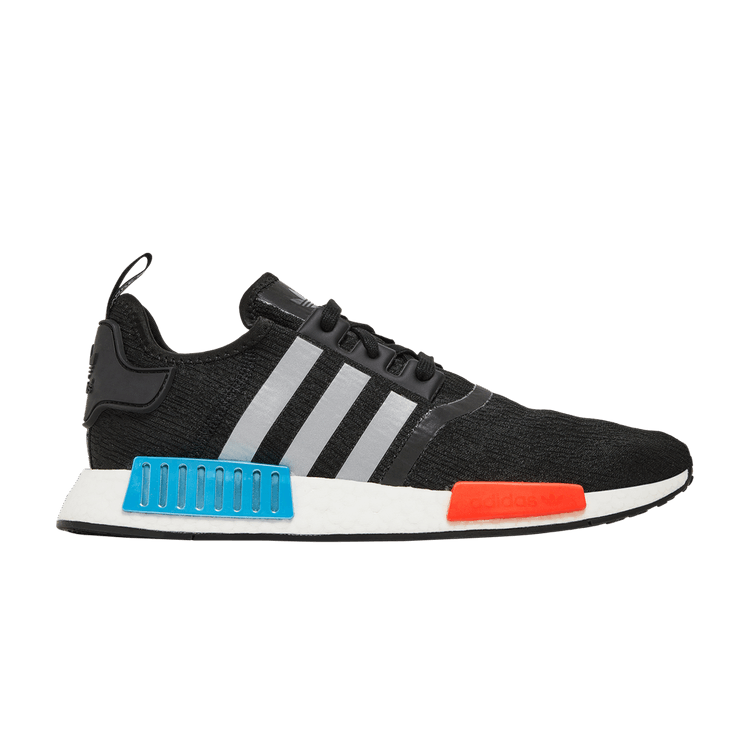 adidas NMD R1 Black Silver Solar Red