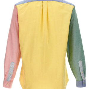Polo Ralph Lauren Patchwork Shirt With Logo Embroidery