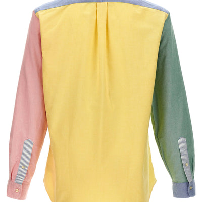 Polo Ralph Lauren Patchwork Shirt With Logo Embroidery