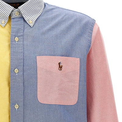 Polo Ralph Lauren Patchwork Shirt With Logo Embroidery