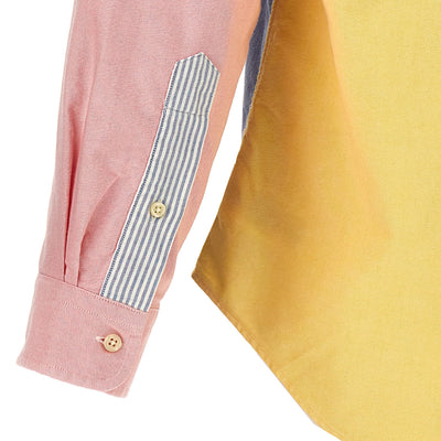 Polo Ralph Lauren Patchwork Shirt With Logo Embroidery