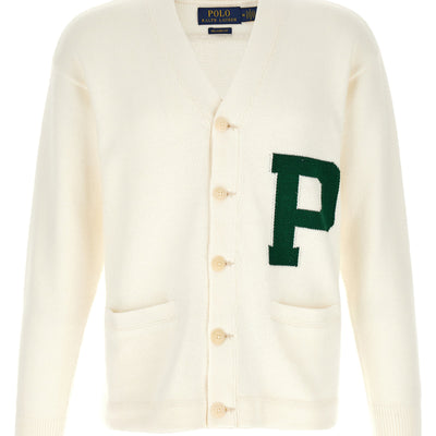 Polo Ralph Lauren Letter Intarsia Cardigan