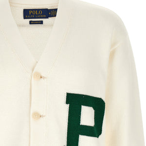 Polo Ralph Lauren Letter Intarsia Cardigan