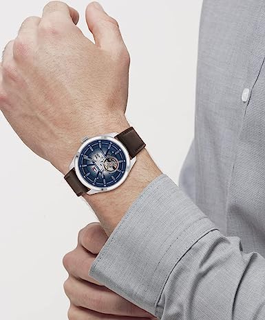 Tommy Hilfiger Quartz Blue Dial Men 44mm