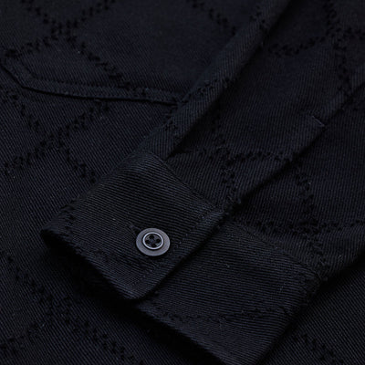 Black Geometric Overshirt