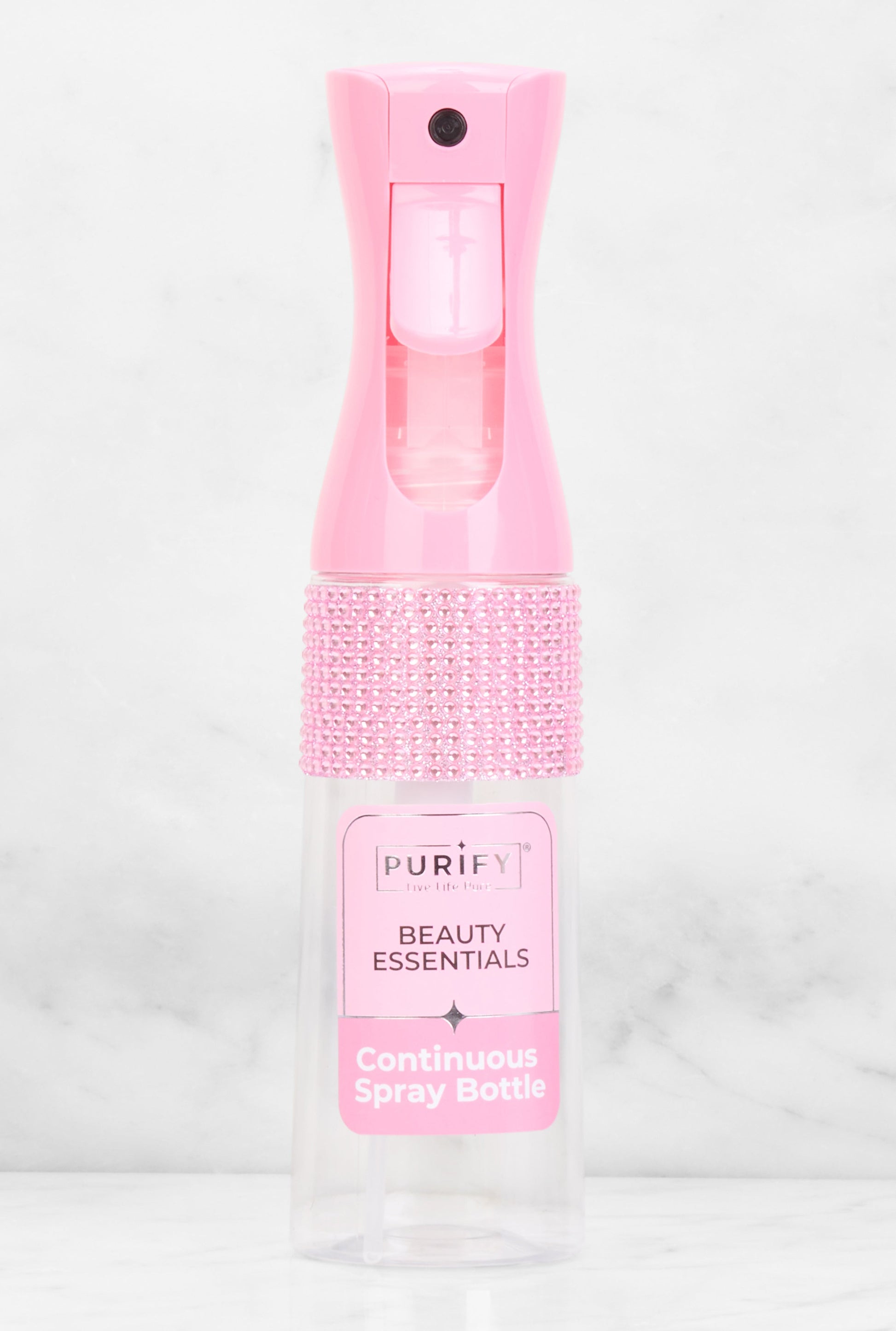 Rhinestone Transparent Continuous Spray Bottle