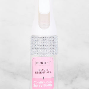 Rhinestone Detail Continuous Clear Spray Bottle