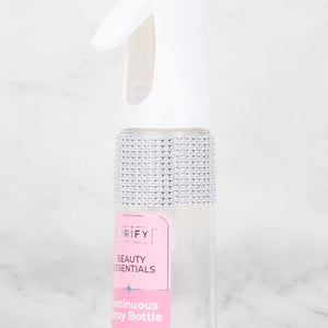 Rhinestone Detail Continuous Clear Spray Bottle