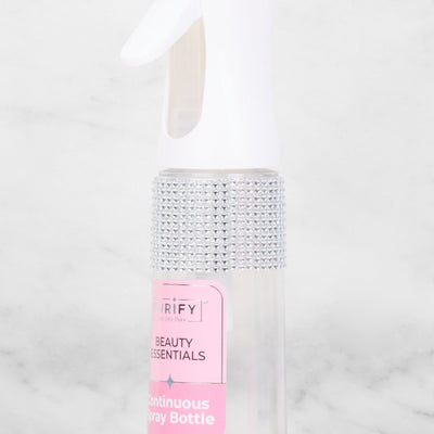 Rhinestone Detail Continuous Clear Spray Bottle