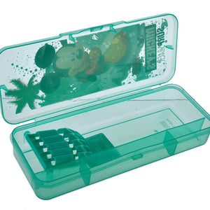 Heart Home Micky Mouse Printed Tranasparent Plastic Pencil Box for Kids (Green), Pack of 1 (HS39HEARTH022661)