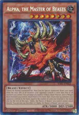 Alpha, the Master of Beasts - RA01-EN022 - Secret Rare - 1st Edition